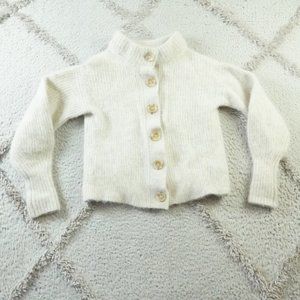 Everlane Cardigan Sweater Womens Small Button Front Super Soft Alpaca Wool Blend